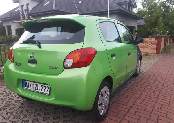 Mitsubishi Space Star cena 11300 przebieg: 88700, rok produkcji 2013 z Kalisz małe 562